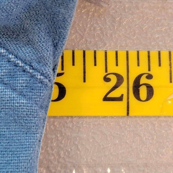 Eddie Bauer Mens Chamois Flannel Button Up Blue Long Sleeve Cotton Size XL Flaw - Picture 10 of 12